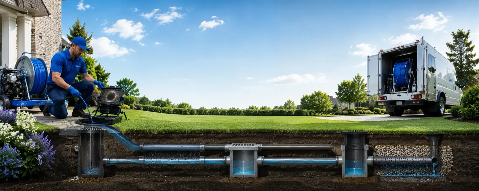 Outdoor drain cleaning information for Wickes, AR